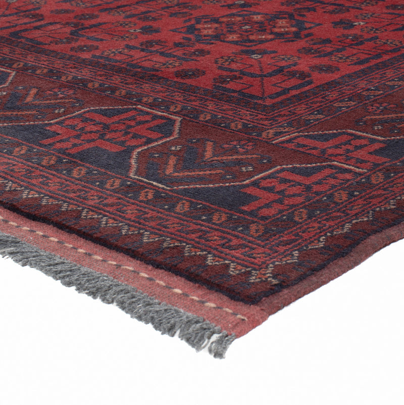 Afghan Teppich - Kunduz - 201 x 148 cm - rot