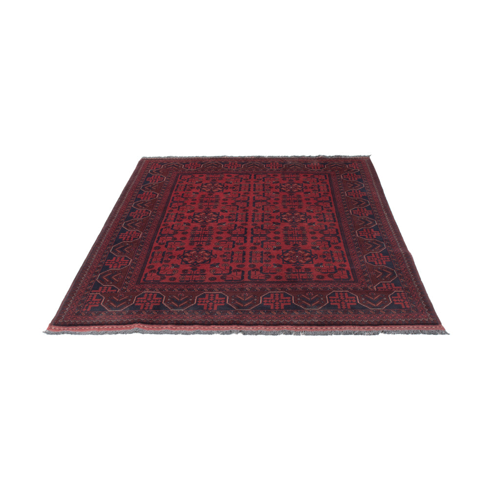Afghan Teppich - Kunduz - 201 x 148 cm - rot