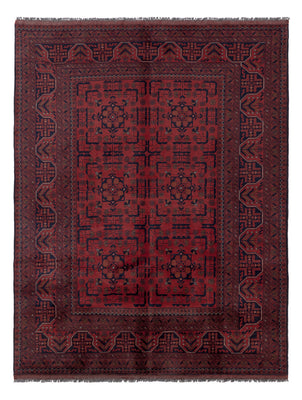 Afghan Teppich - Kunduz - 197 x 151 cm - rot