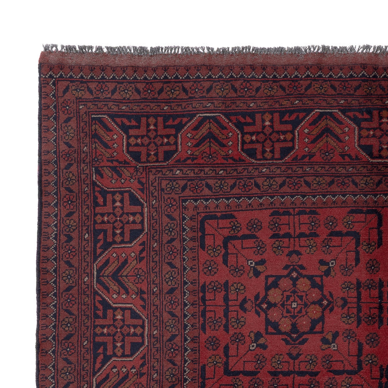 Afghan Teppich - Kunduz - 197 x 151 cm - rot
