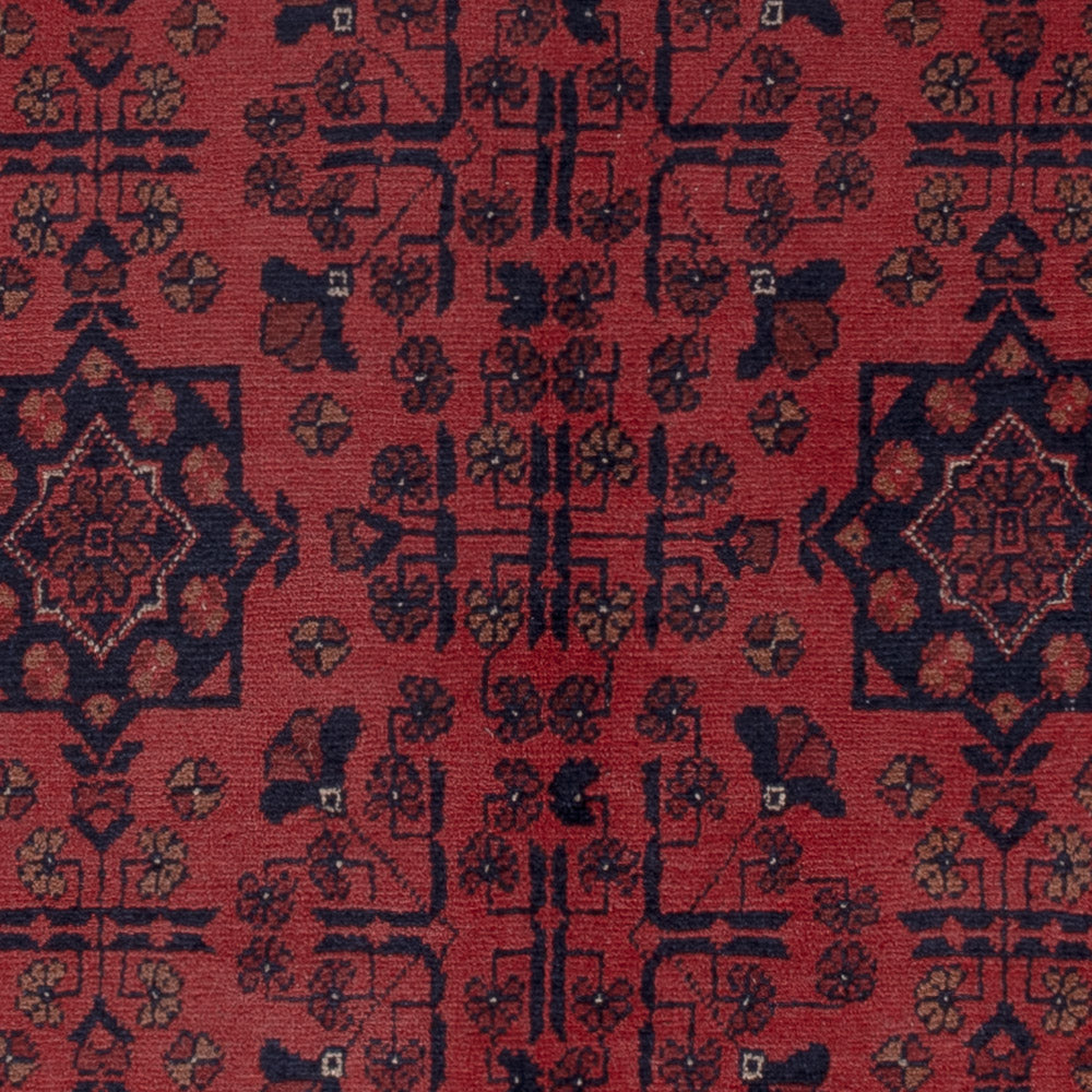 Afghan Teppich - Kunduz - 196 x 151 cm - rot