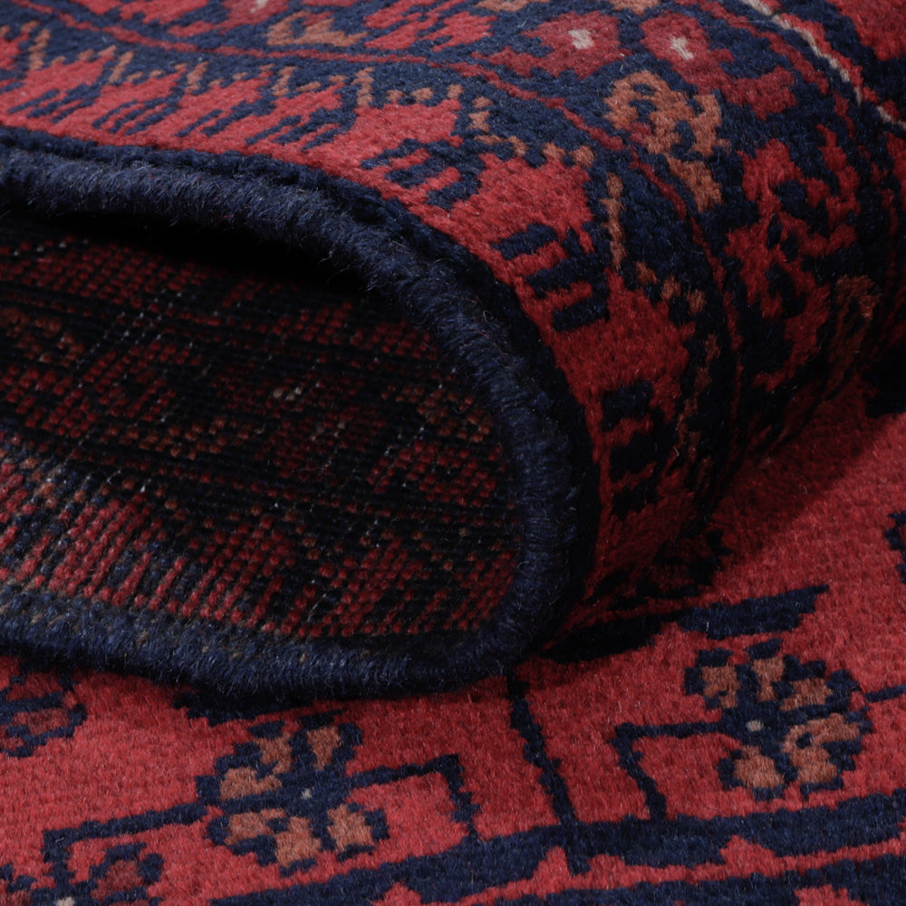 Afghan Teppich - Kunduz - 196 x 151 cm - rot