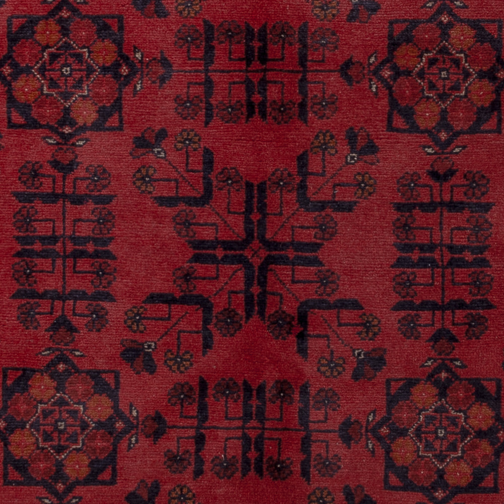 Afghan Teppich - Kunduz - 196 x 150 cm - rot