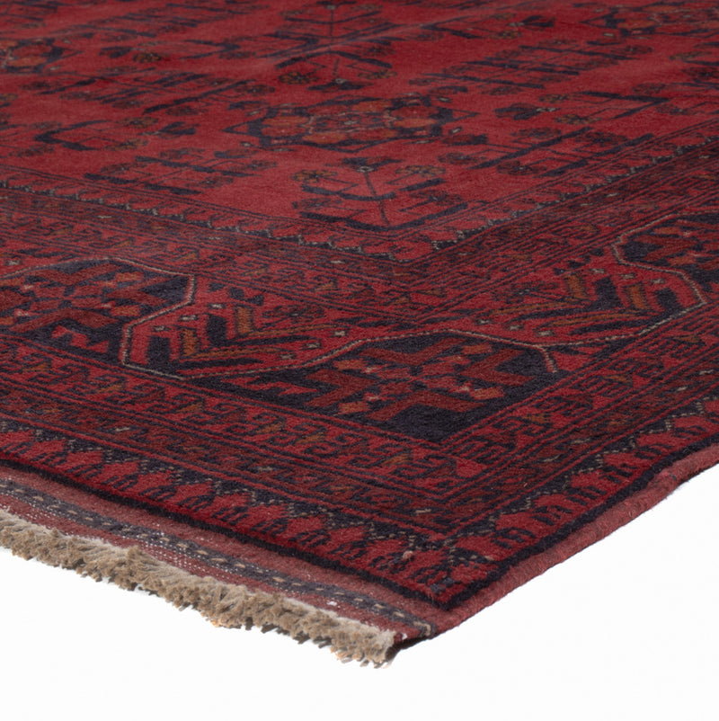 Afghan Teppich - Kunduz - 196 x 150 cm - rot