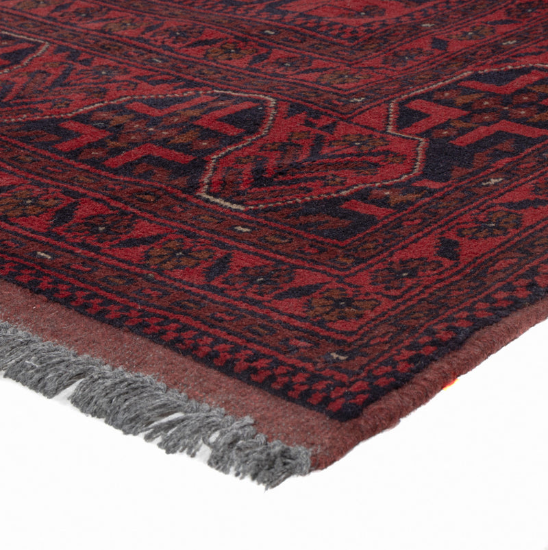 Afghan Teppich - Kunduz - 191 x 151 cm - rot