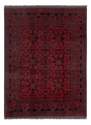 Afghan Teppich - Kunduz - 194 x 148 cm - rot