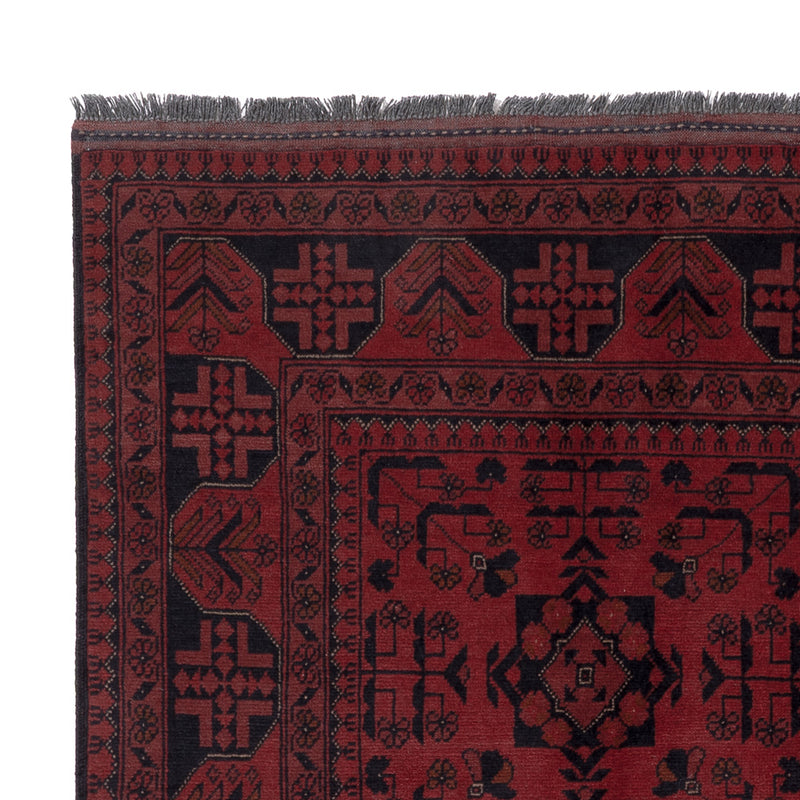 Afghan Teppich - Kunduz - 194 x 148 cm - rot