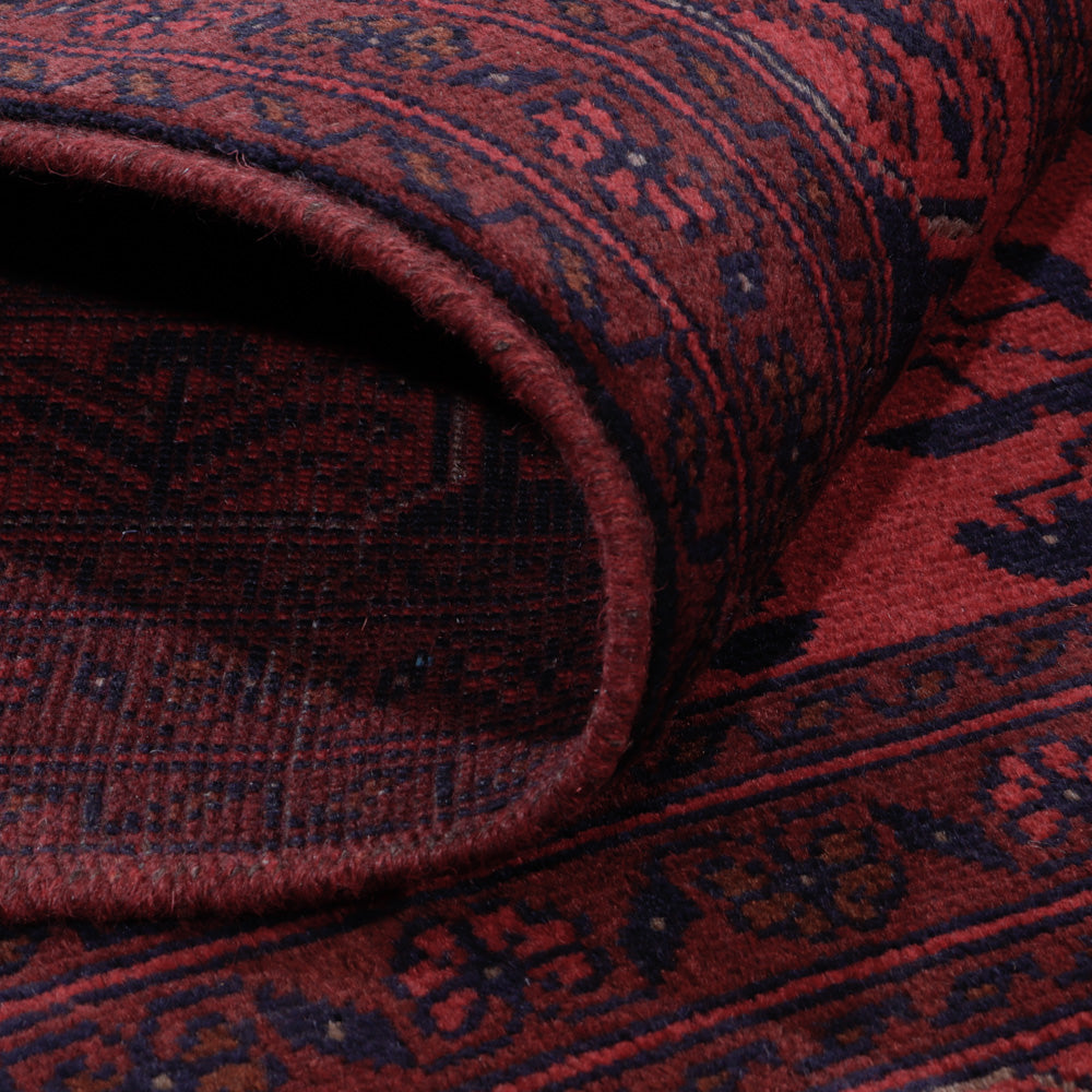 Afghan Teppich - Kunduz - 199 x 151 cm - rot