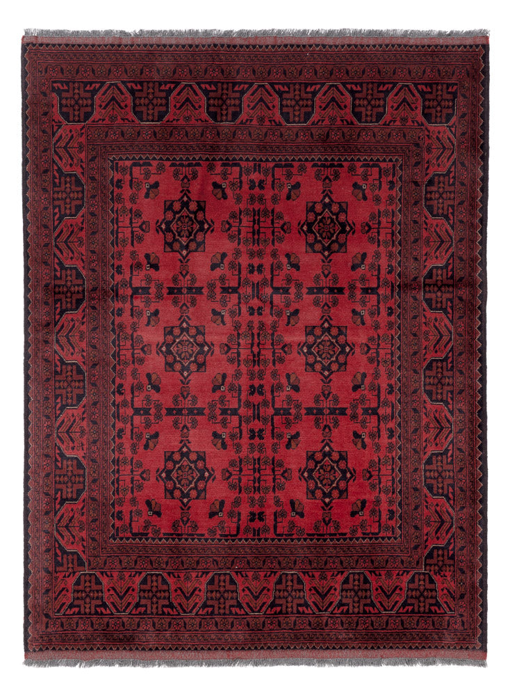 Afghan Teppich - Kunduz - 200 x 153 cm - rot