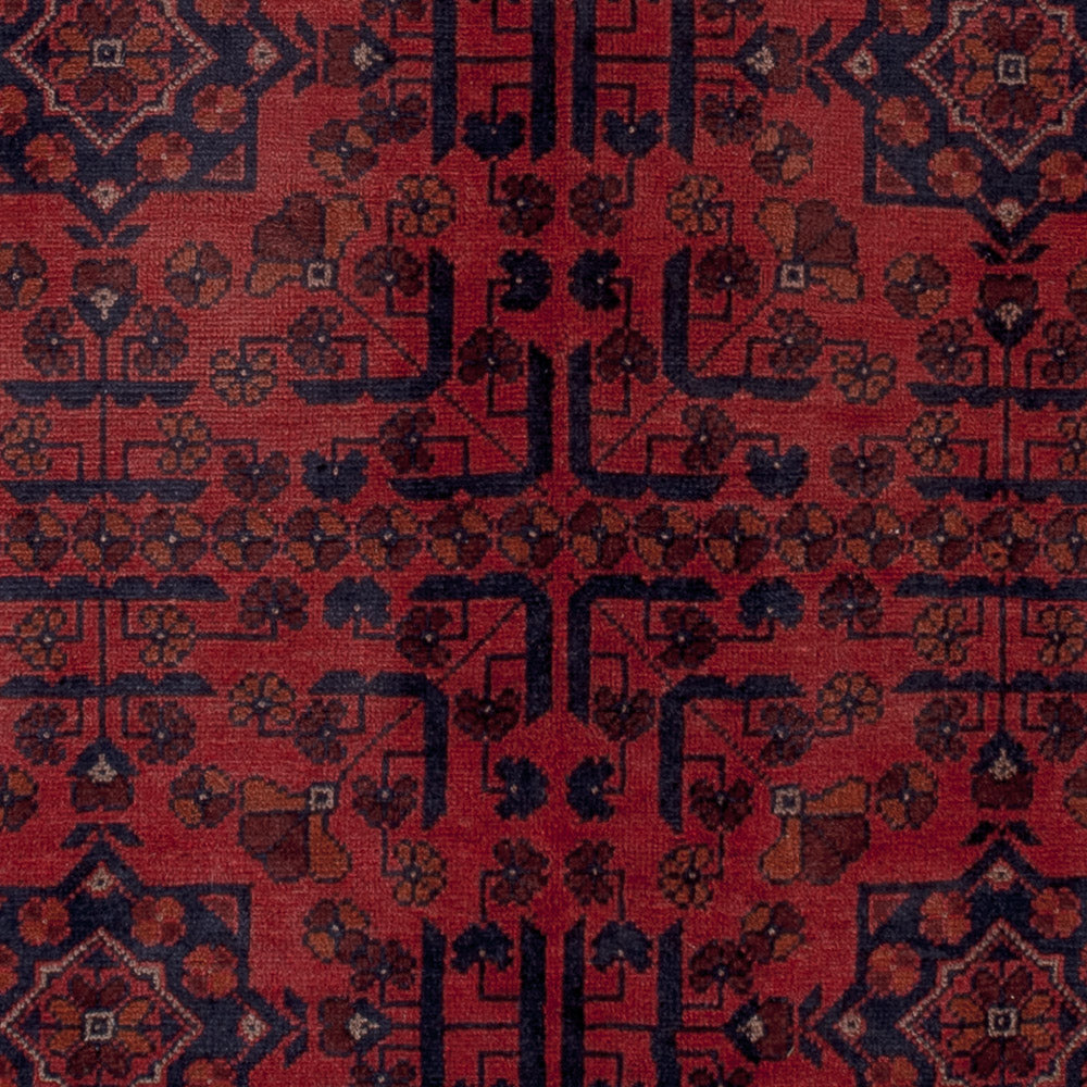 Afghan Teppich - Kunduz - 196 x 149 cm - rot