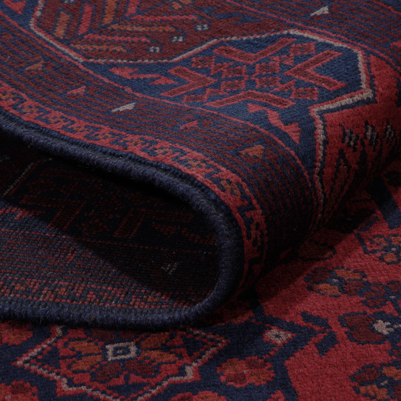 Afghan Teppich - Kunduz - 196 x 149 cm - rot