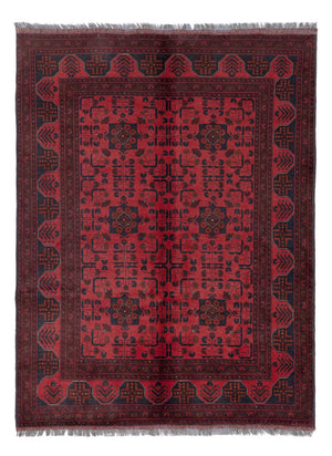 Afghan Teppich - Kunduz - 196 x 150 cm - rot