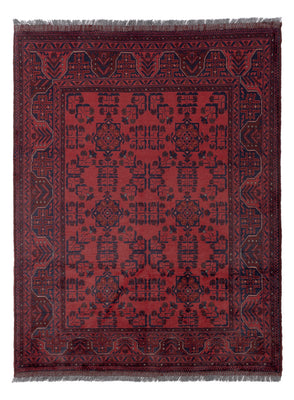 Afghan Teppich - Kunduz - 197 x 148 cm - rot