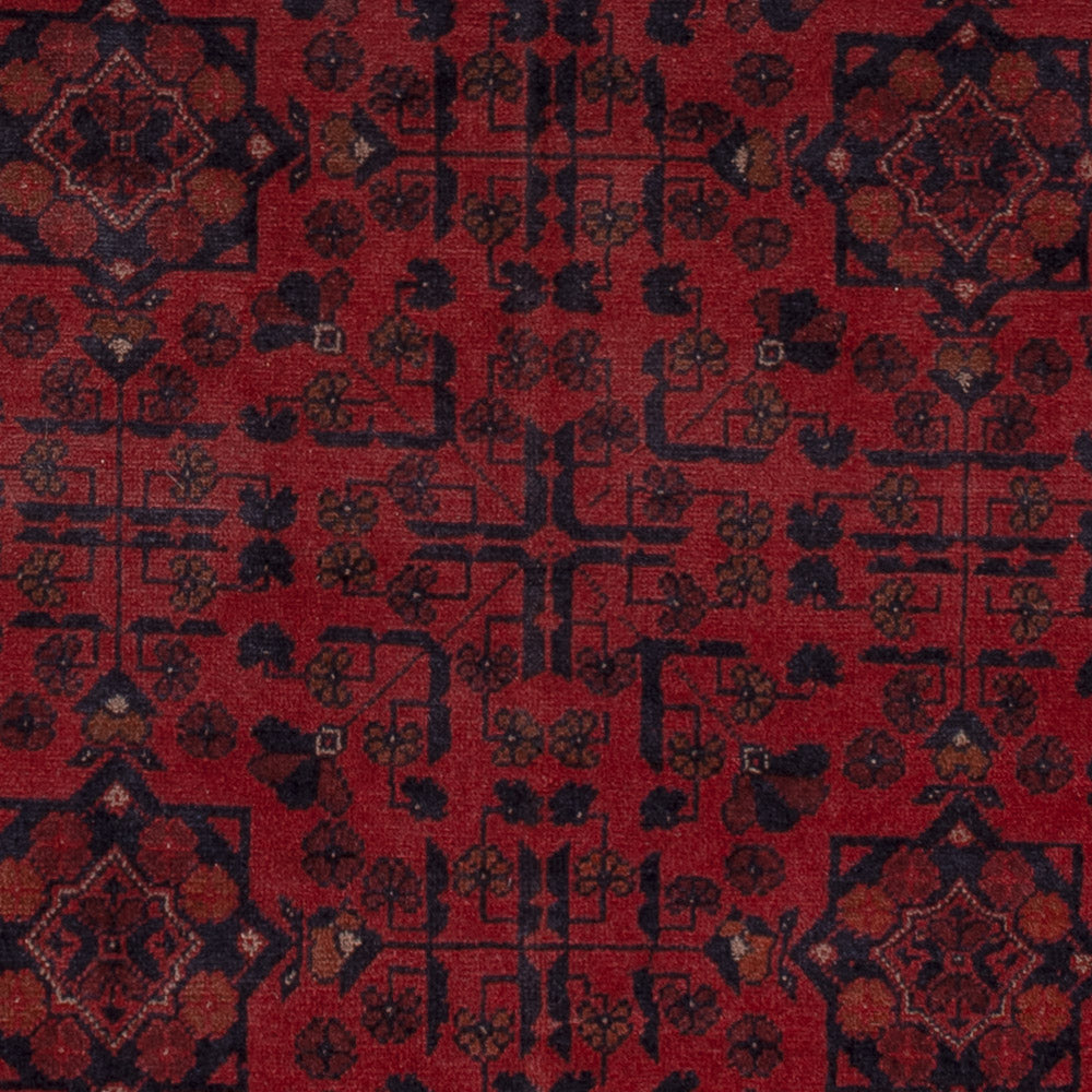 Afghan Teppich - Kunduz - 199 x 154 cm - rot