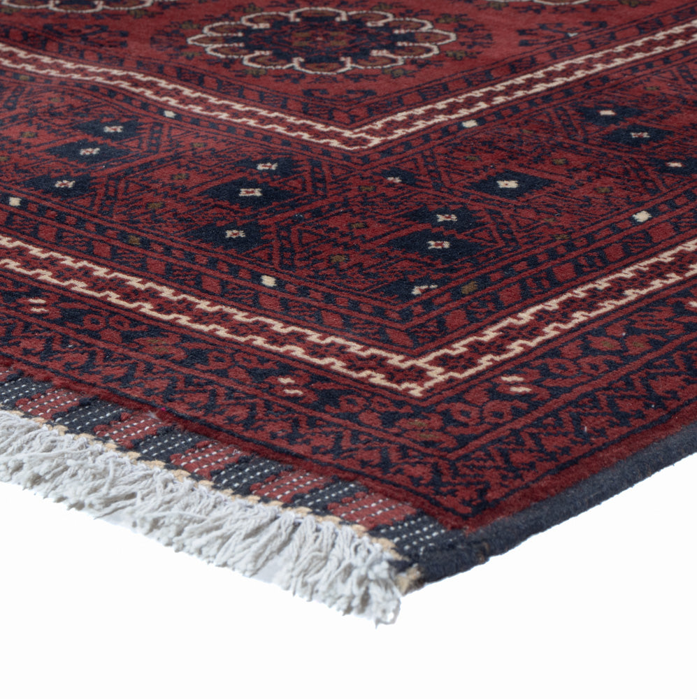 Afghan Teppich - 197 x 151 cm - rot