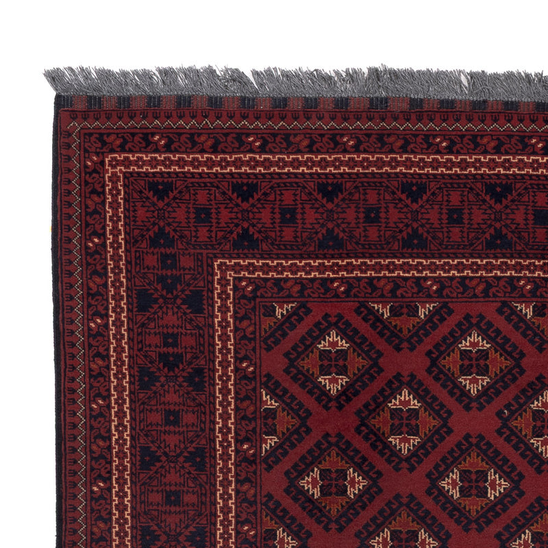 Afghan Teppich - 195 x 147 cm - rot