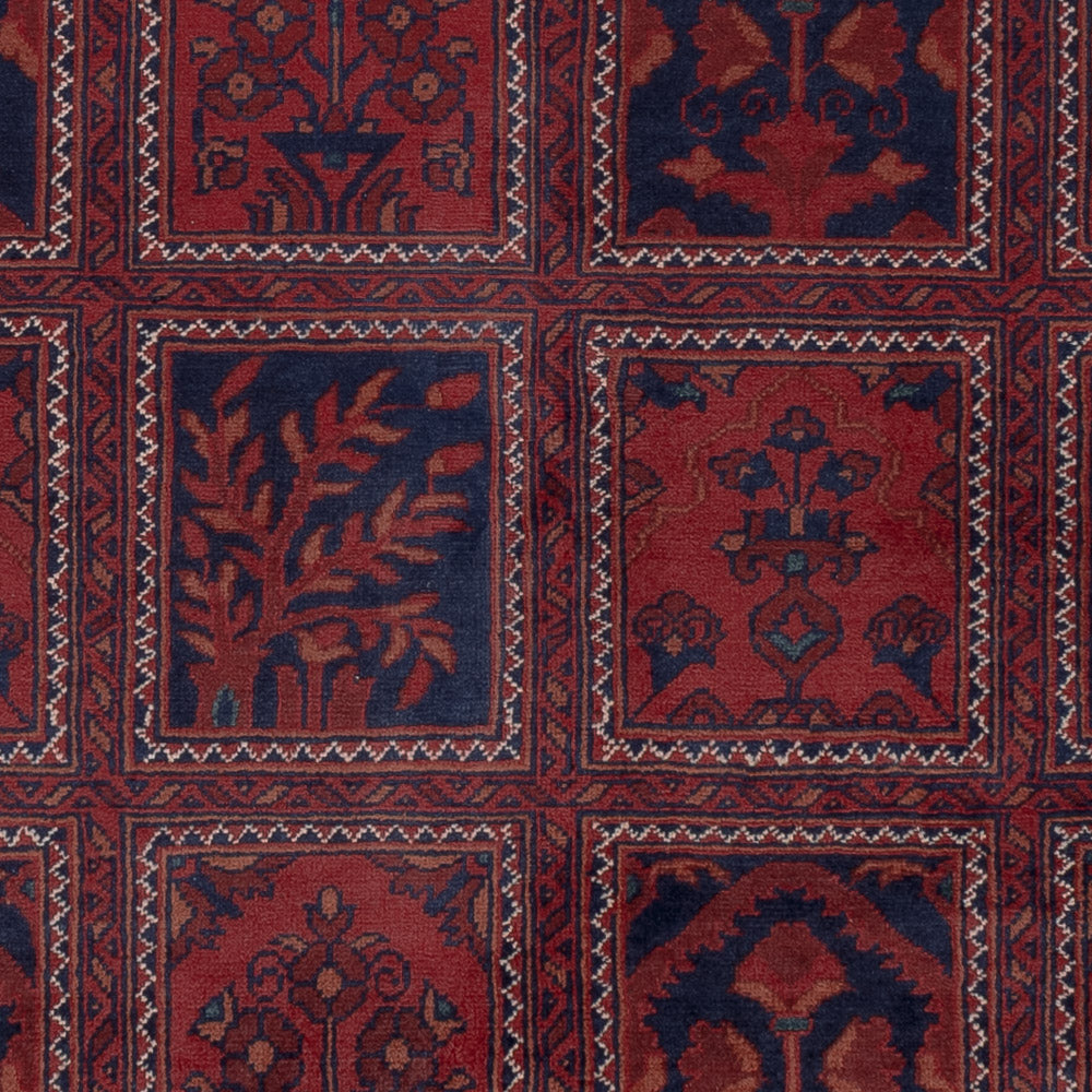 Afghan Teppich - Kunduz - 201 x 152 cm - rot
