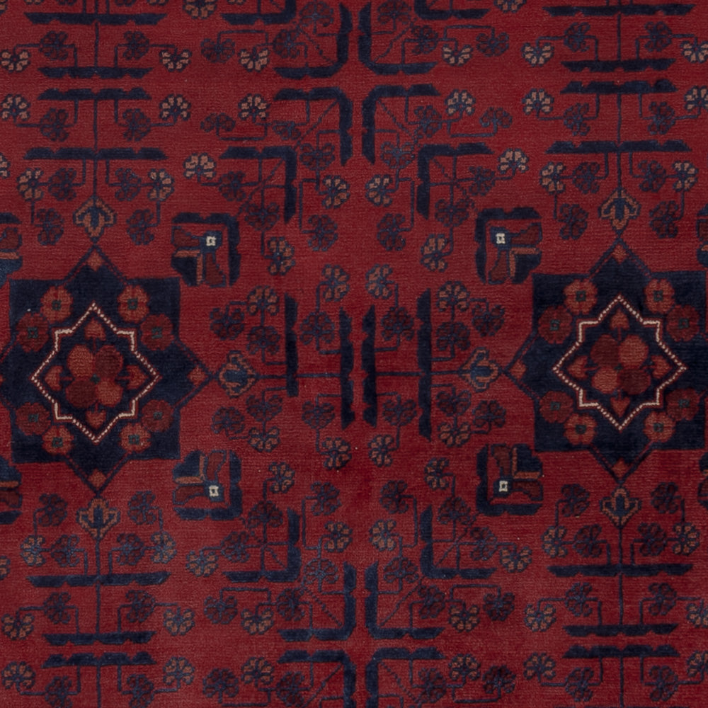 Afghan Teppich - Kunduz - 196 x 154 cm - rot