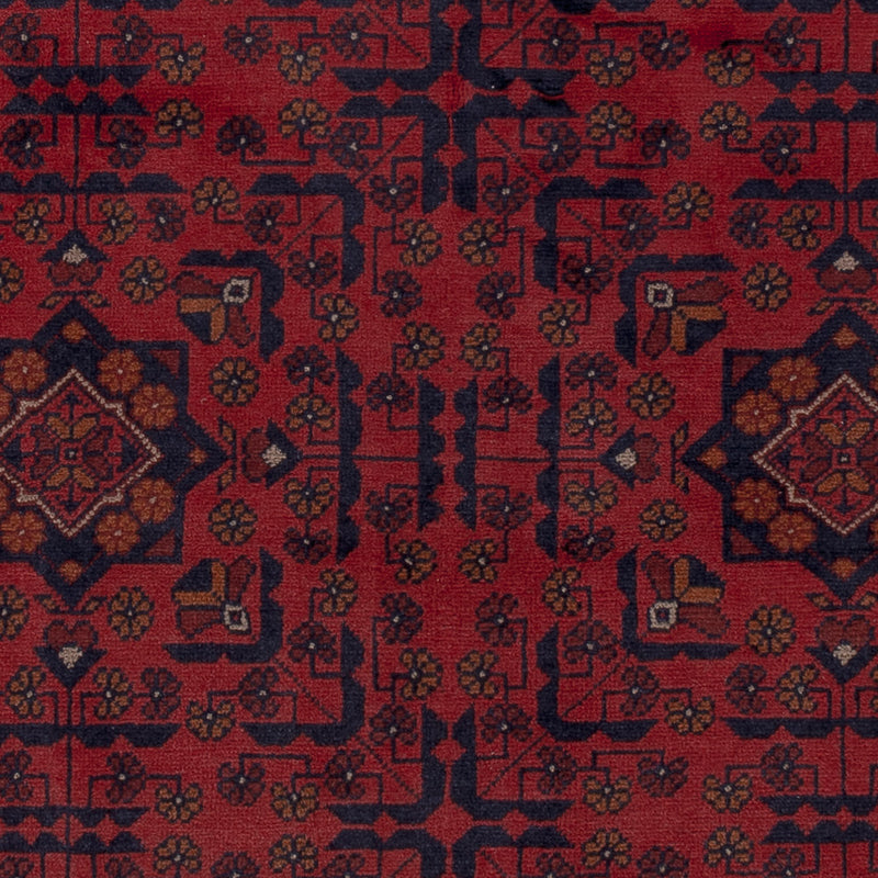 Afghan Teppich - Kunduz - 193 x 149 cm - rot