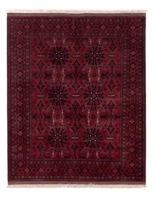 Afghan Teppich - Royal - 187 x 150 cm - rot