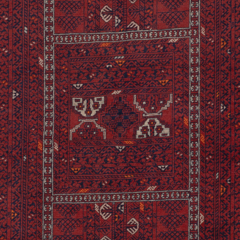 Afghan Teppich - 252 x 154 cm - rot