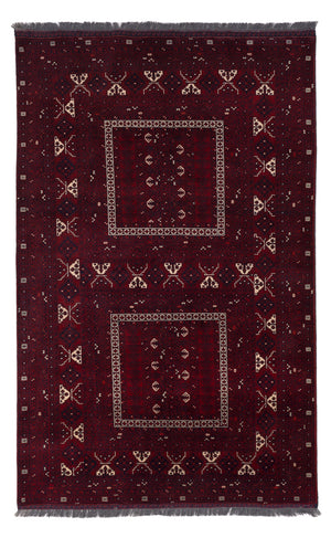 Afghan Teppich - 258 x 159 cm - rot