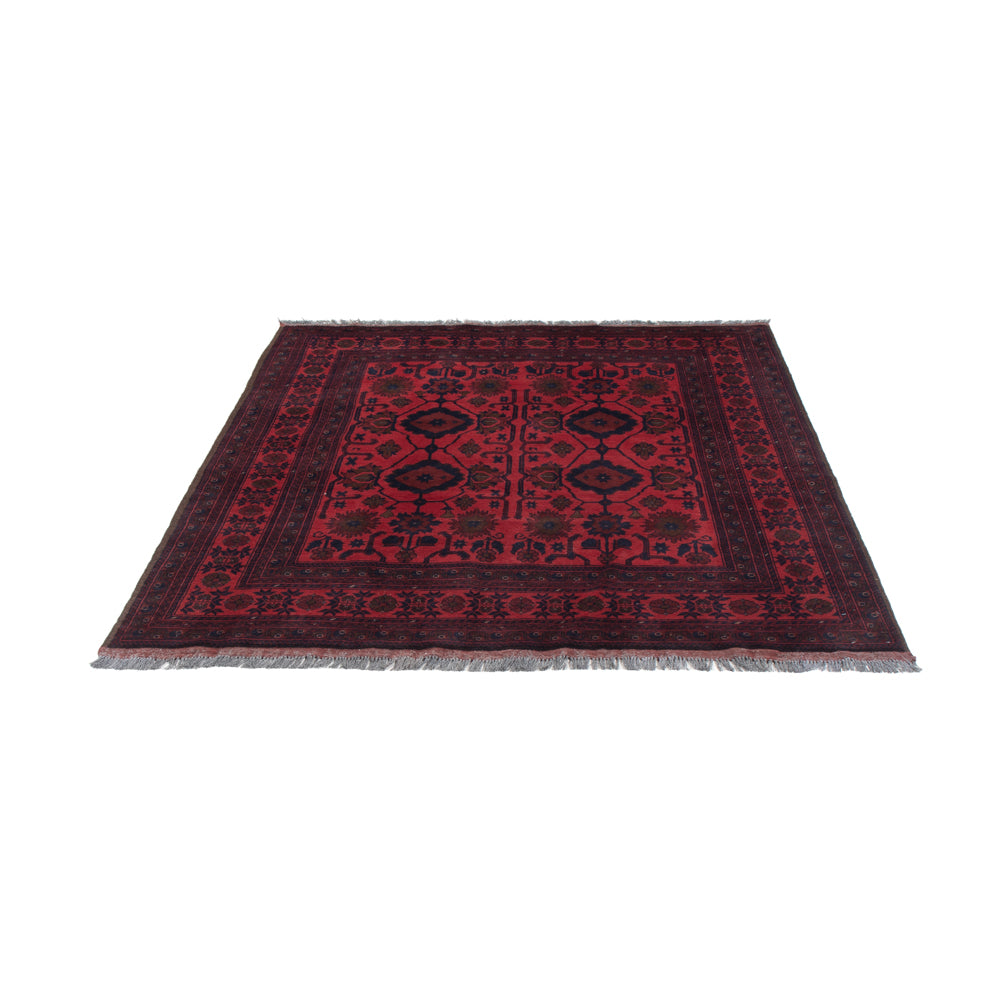 Afghan Teppich - Kunduz - 200 x 156 cm - rot