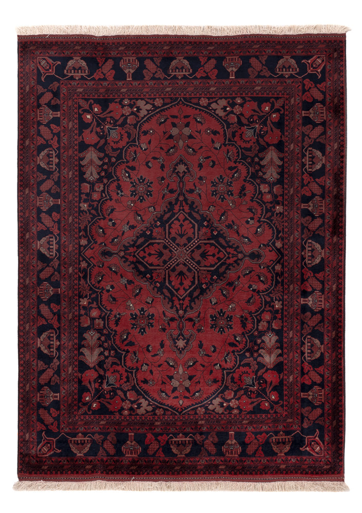 Afghan Teppich - Royal - 200 x 148 cm - rot