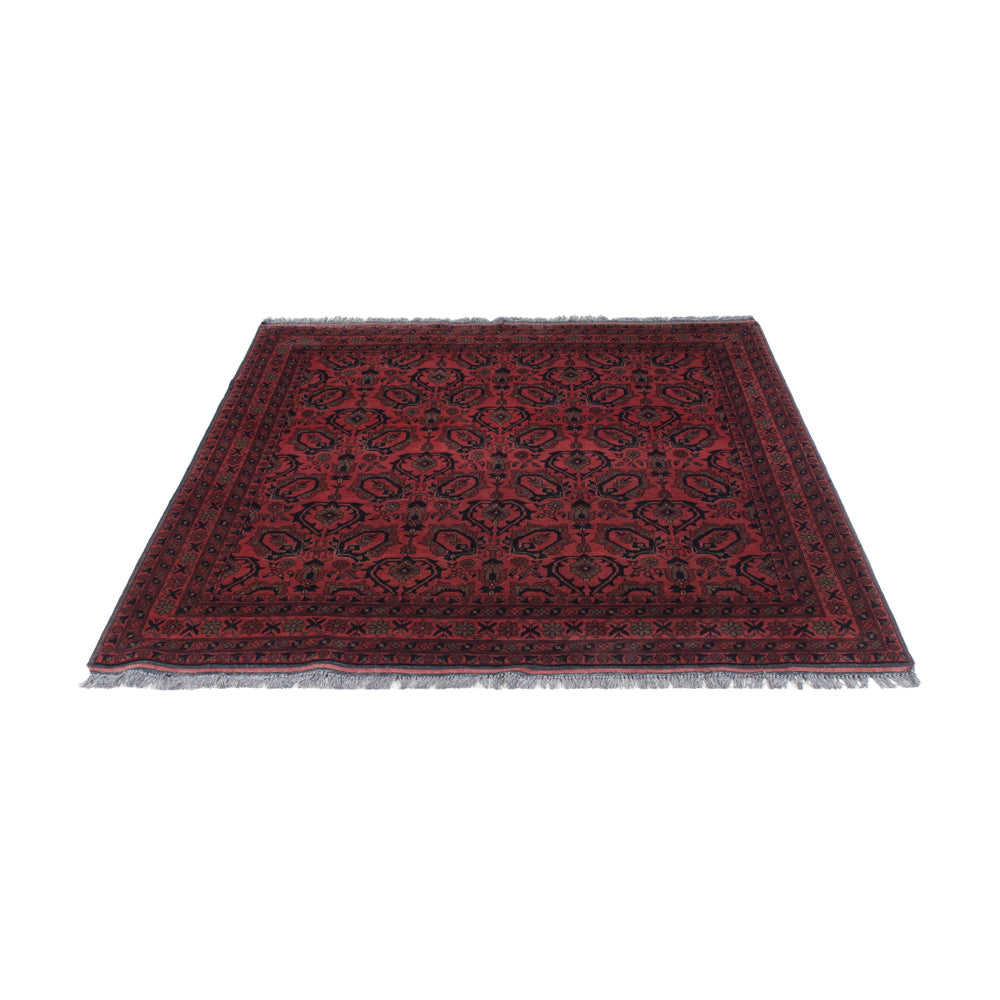 Afghan Teppich - Kunduz - 197 x 150 cm - rot