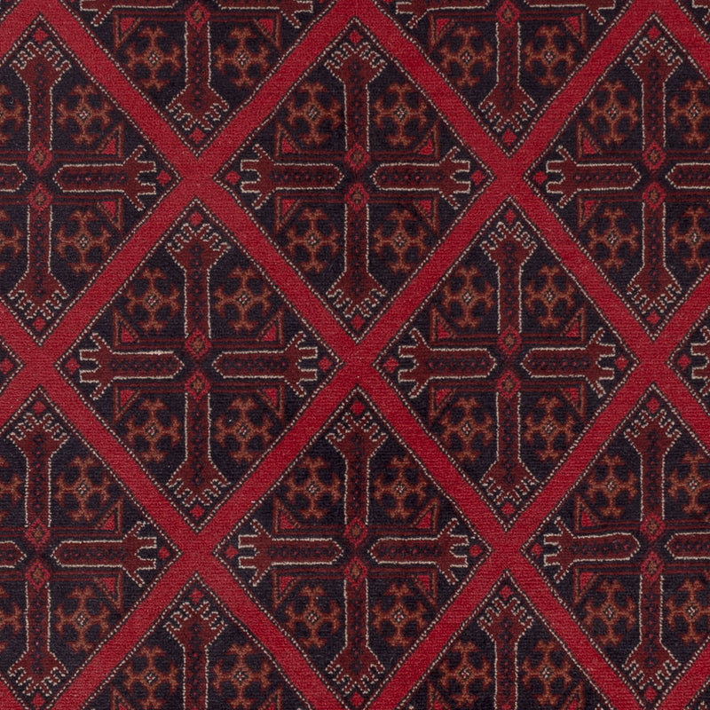Afghan Teppich - Kunduz - 302 x 203 cm - rot
