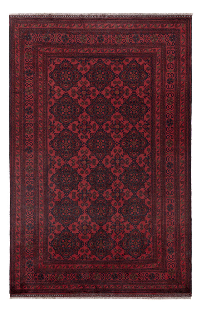 Afghan Teppich - Kunduz - 296 x 196 cm - rot