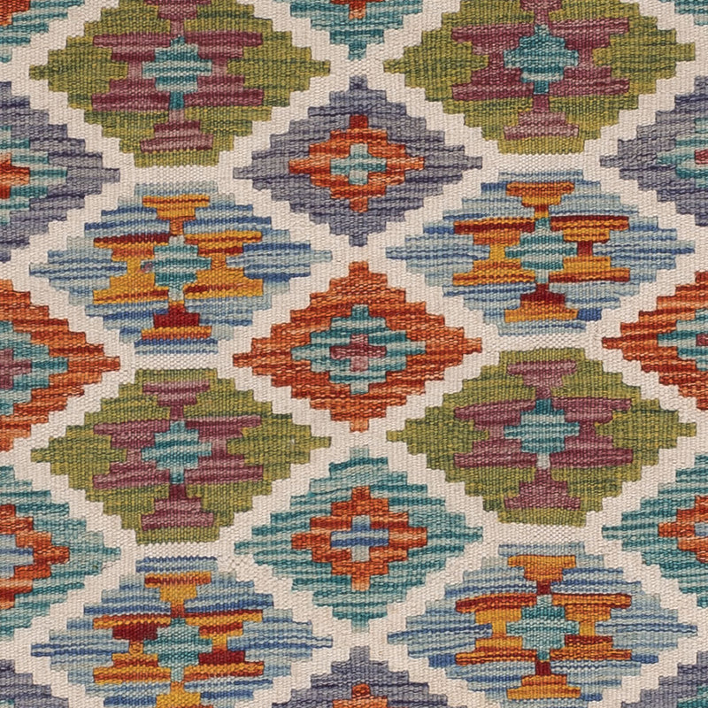 Läufer Kelim - Splash - 194 x 62 cm - mehrfarbig