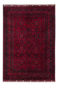 Afghan Teppich - Kunduz - 238 x 168 cm - dunkelrot