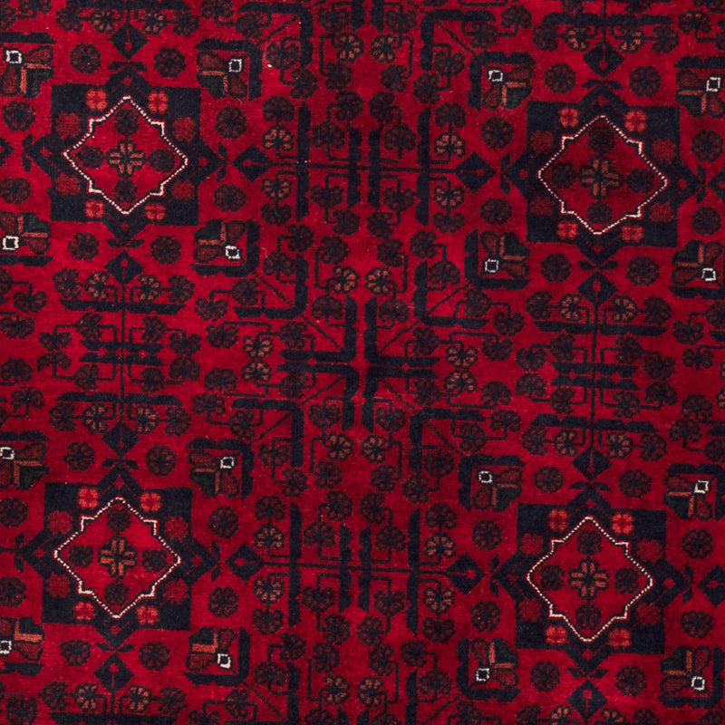 Afghan Teppich - Kunduz - 238 x 168 cm - dunkelrot