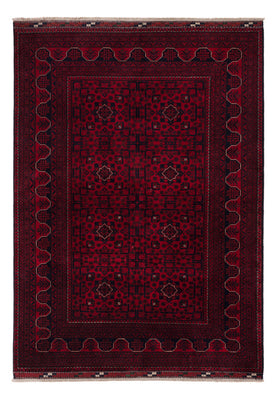 Afghan Teppich - Kunduz - 235 x 164 cm - dunkelrot