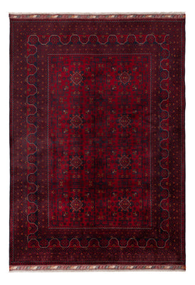Afghan Teppich - Kunduz - 236 x 167 cm - dunkelrot