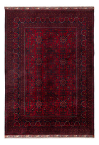 Afghan Teppich - Kunduz - 236 x 167 cm - dunkelrot