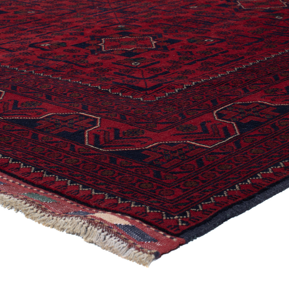 Afghan Teppich - Kunduz - 235 x 167 cm - dunkelrot