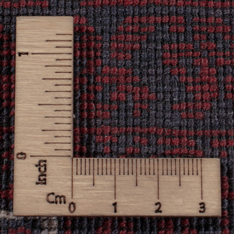 Afghan Teppich - 248 x 153 cm - dunkelrot