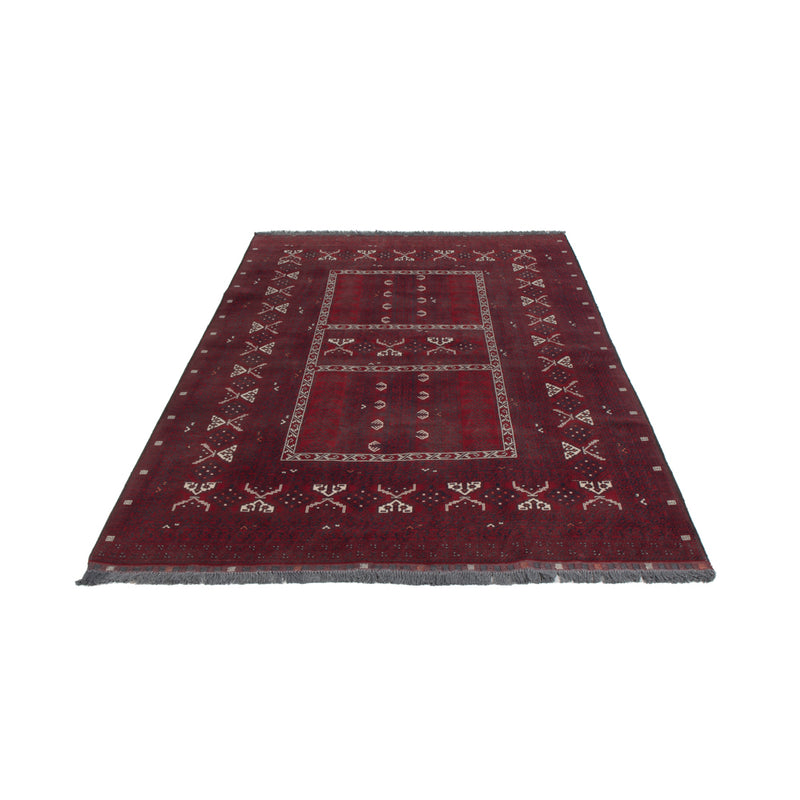 Afghan Teppich - 255 x 155 cm - dunkelrot
