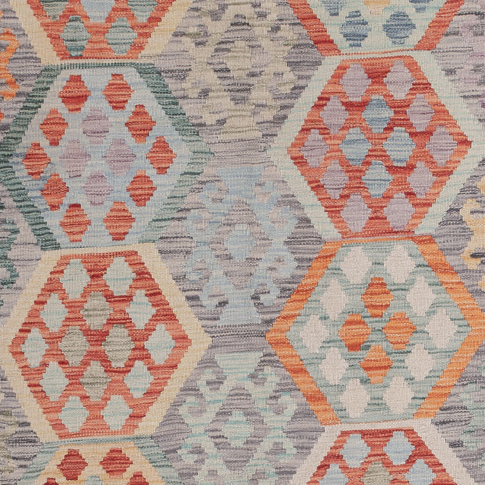 Kelim Teppich - Splash - 297 x 211 cm - mehrfarbig