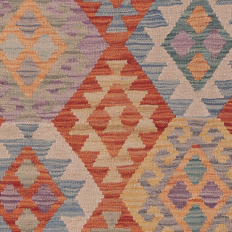 Kelim Teppich - Splash - 201 x 158 cm - mehrfarbig