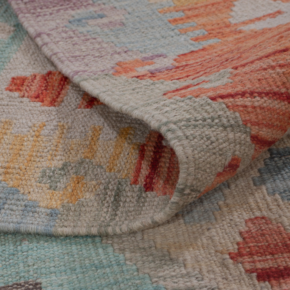 Kelim Teppich - Splash - 198 x 149 cm - mehrfarbig