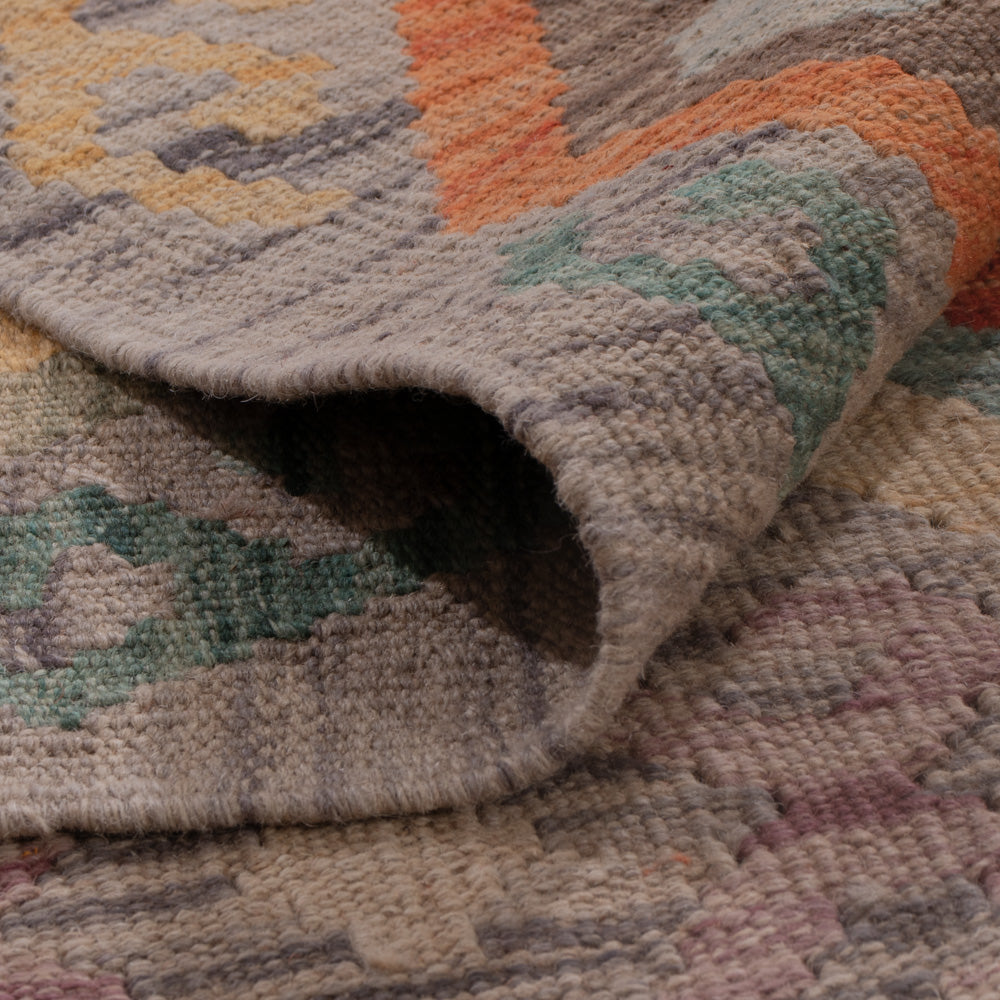 Kelim Teppich - Splash - 199 x 154 cm - mehrfarbig