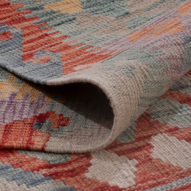 Kelim Teppich - Splash - 193 x 150 cm - mehrfarbig