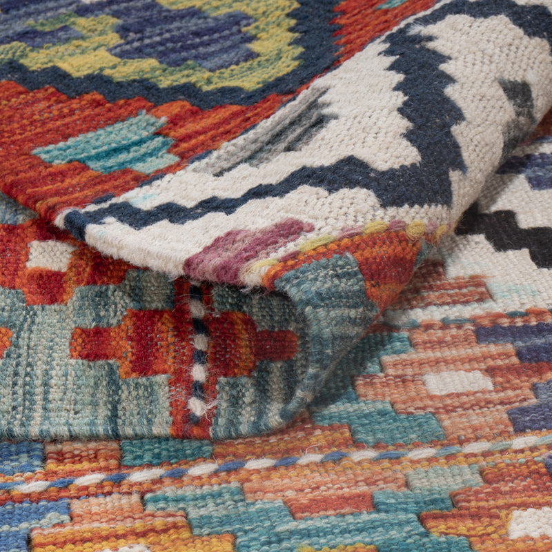 Kelim Teppich - Splash - 237 x 176 cm - mehrfarbig