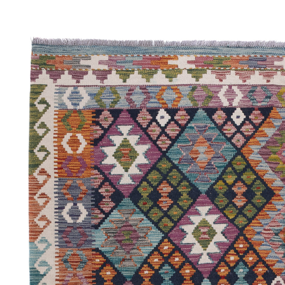Kelim Teppich - Splash - 252 x 177 cm - mehrfarbig