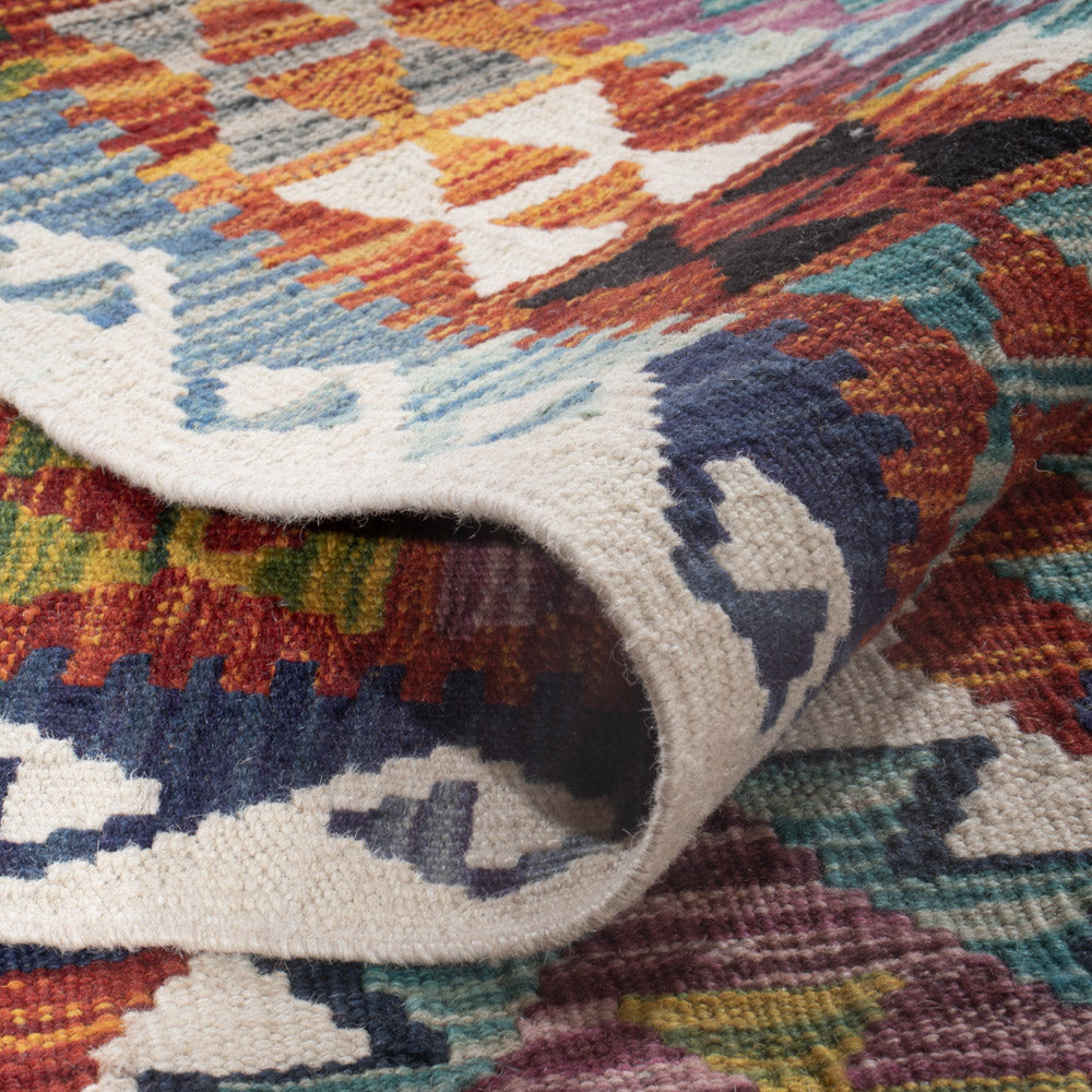 Kelim Teppich - Splash - 253 x 167 cm - mehrfarbig
