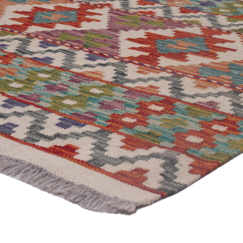 Kelim Teppich - Splash - 198 x 148 cm - mehrfarbig