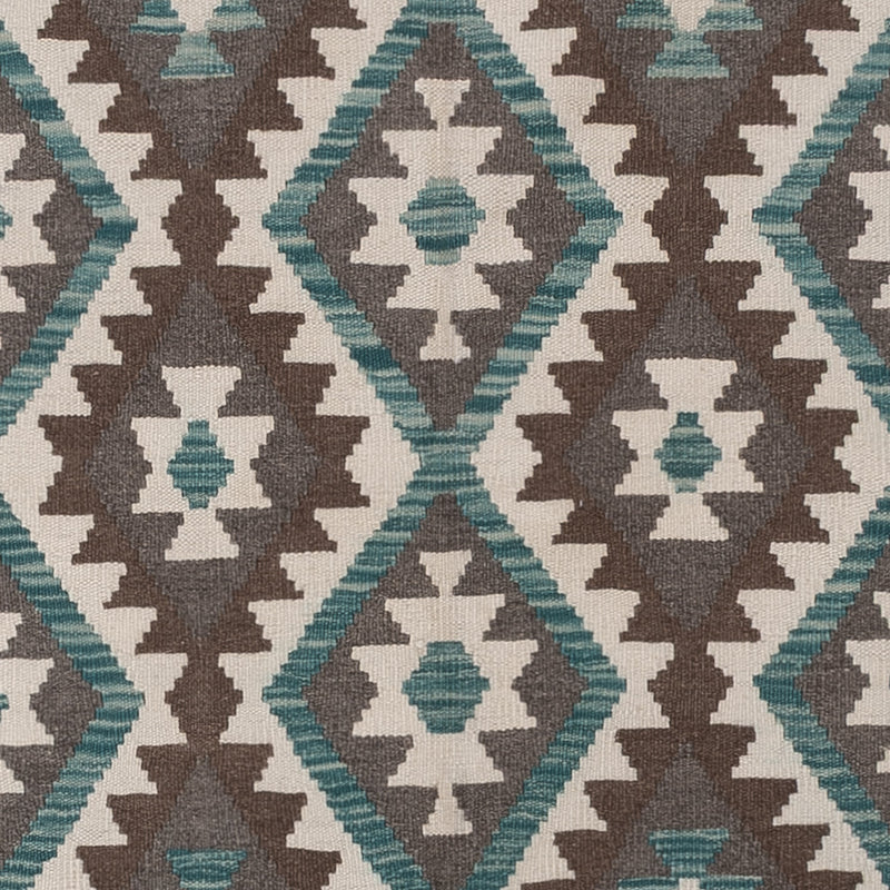 Kelim Teppich - Splash - 294 x 197 cm - dunkelgrau